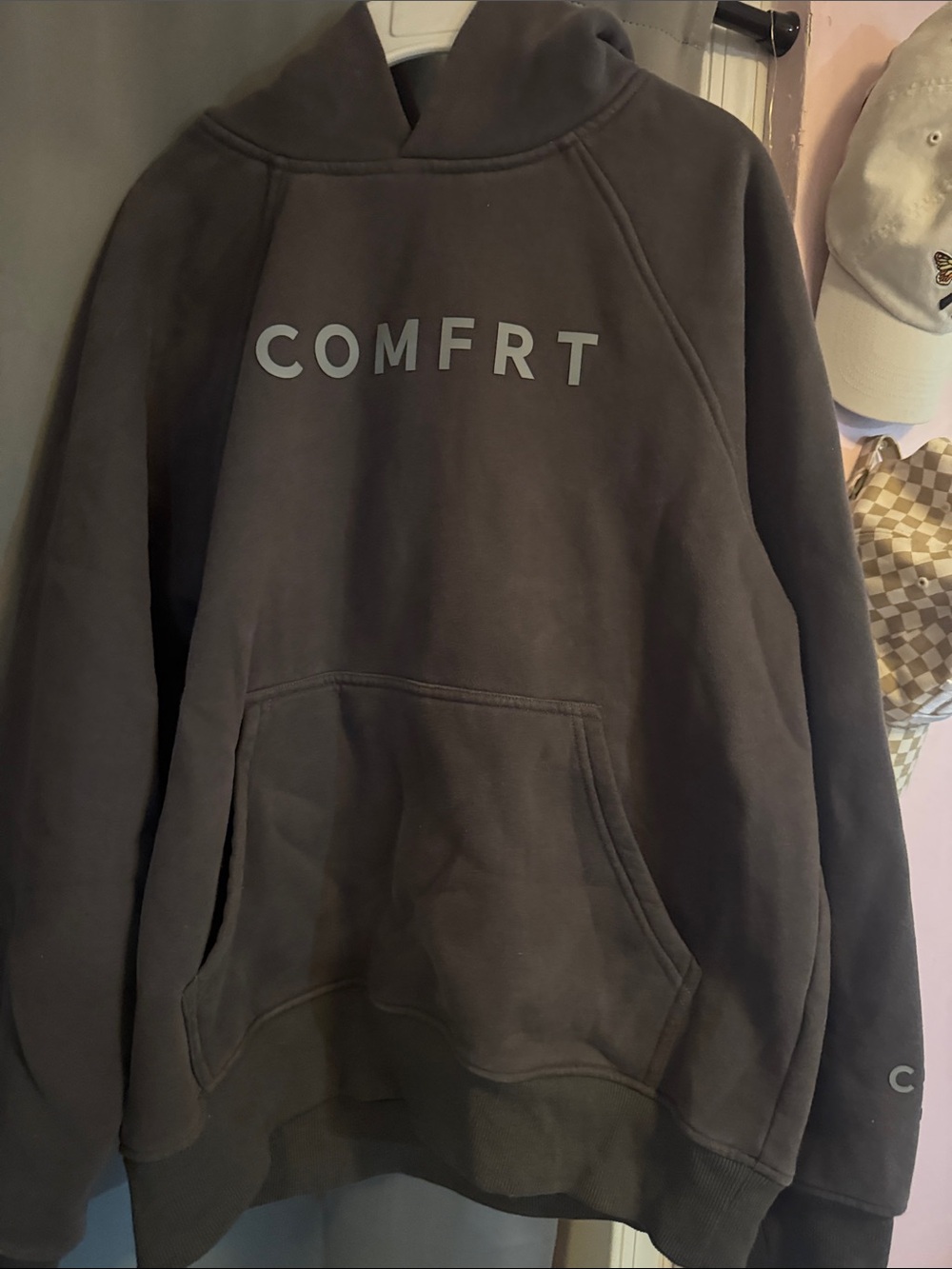 Comfrt Graphic Hoodie - Charcoal Gray
